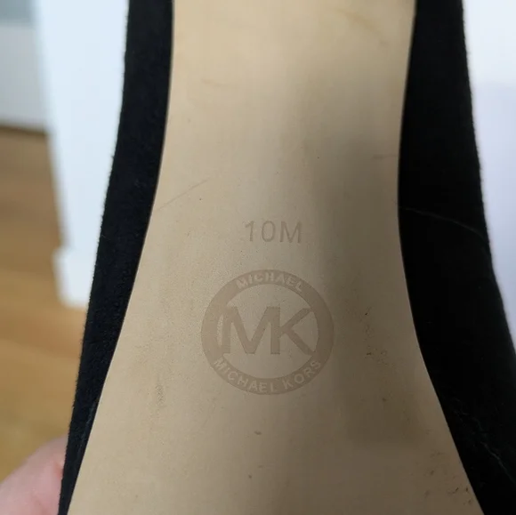 Michael Michael Kors York Suede Pumps Women’s Size 10M Black Stiletto High Heels - Picture 6 of 8
